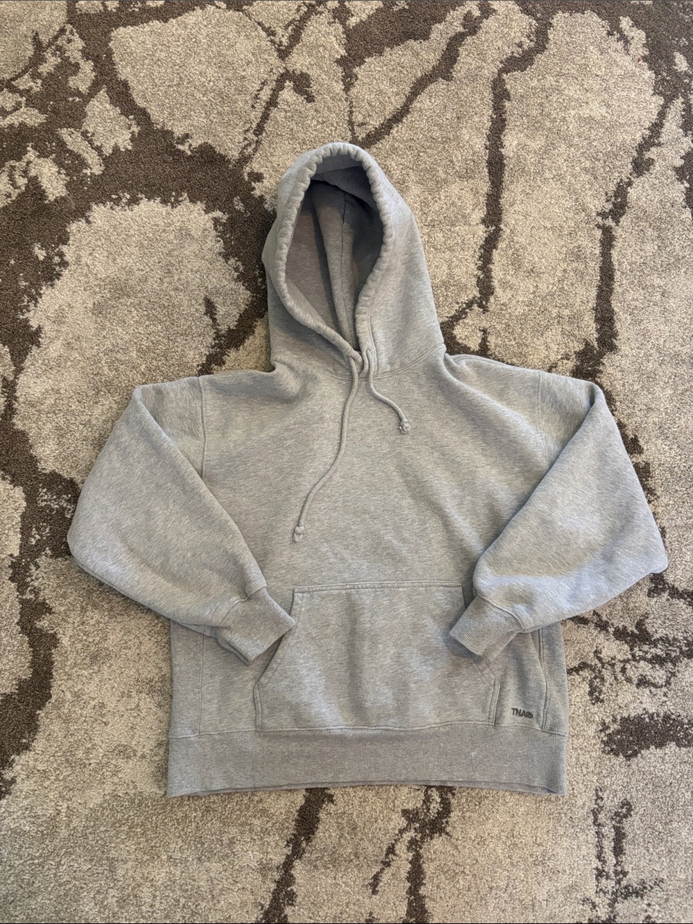 Aritzia TNA - Cozy Fleece Boyfriend Hoodie in Light Heather Gray!!!